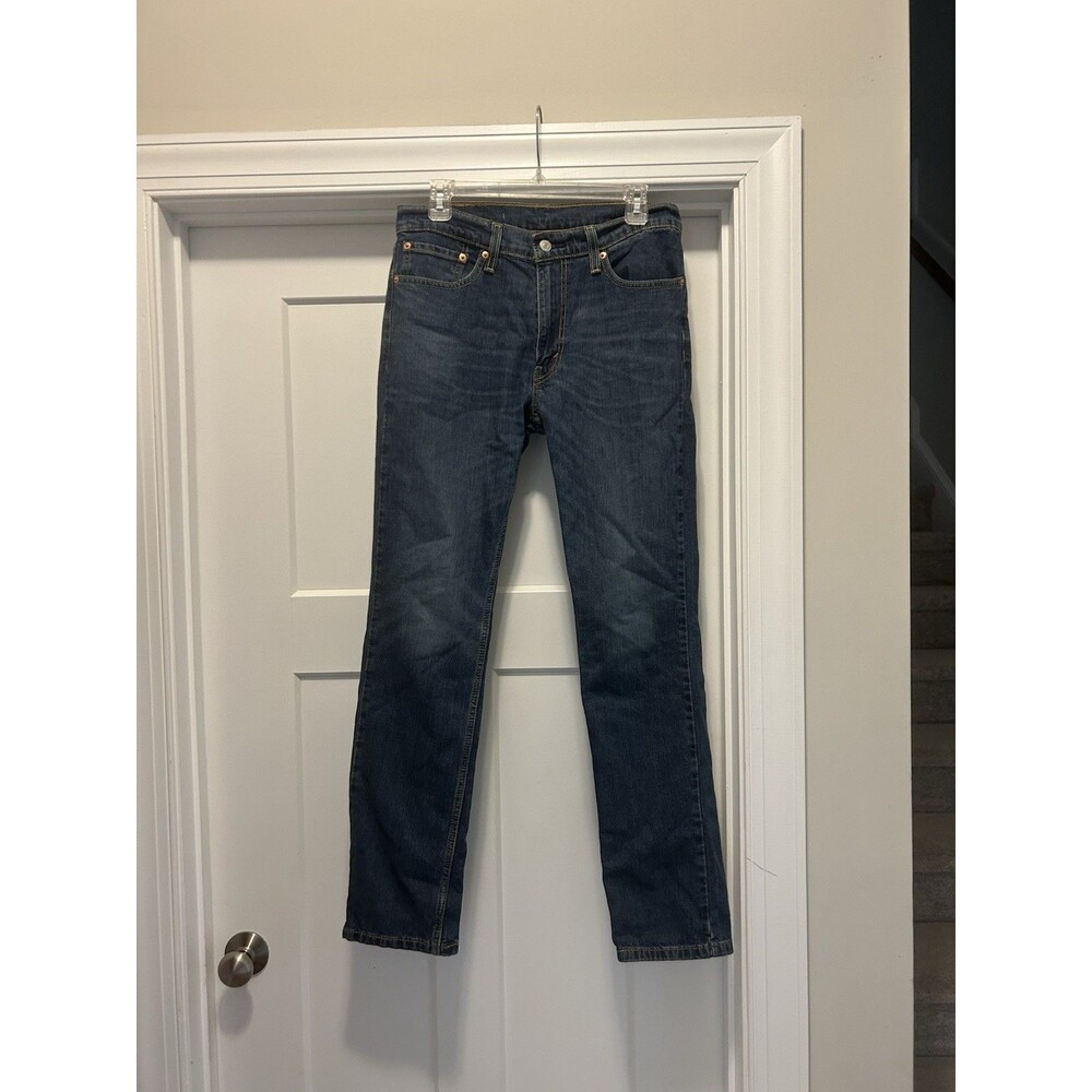 Levis 511 Jeans Mens Size 32x32 Blue Denim Slim Fit Stretch Tapered Leg Classic